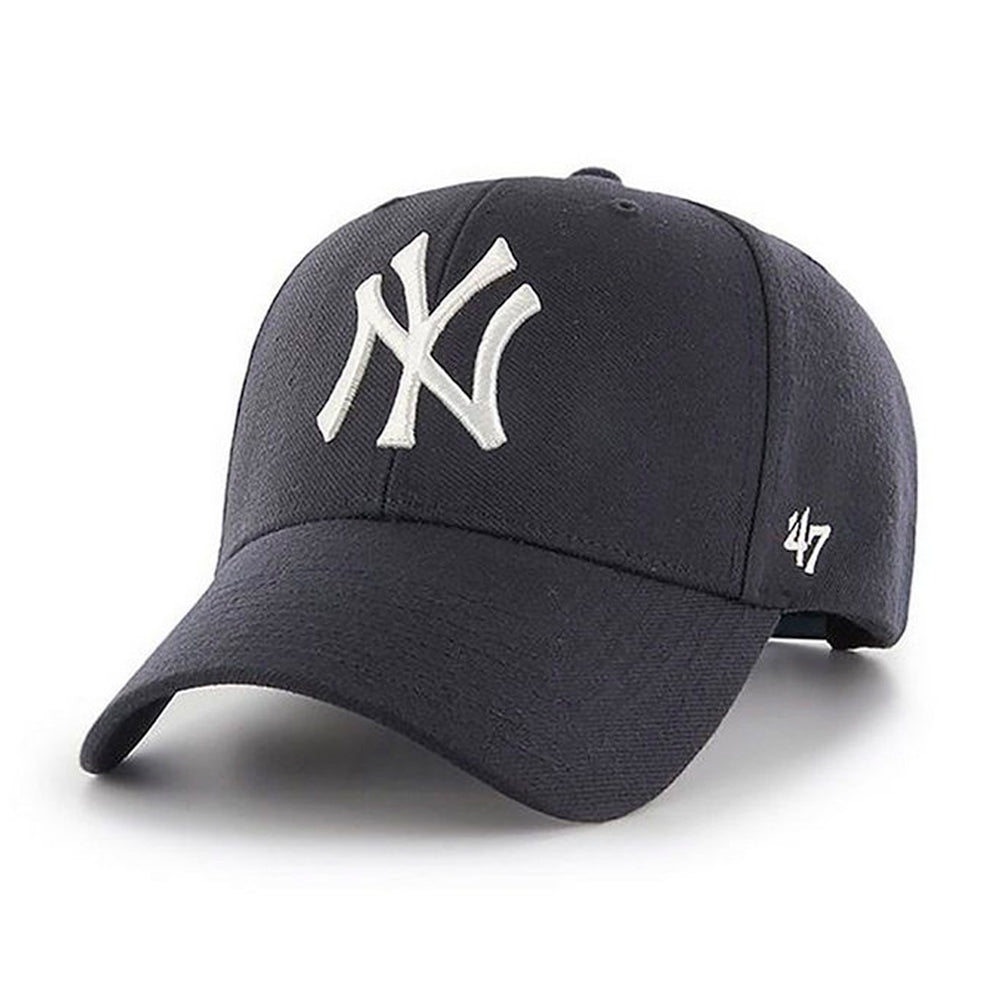 47 Brand MLB NY Yankees MVP Snapback Navy White Blå Hvid B-MVPSP17WBP-NYC