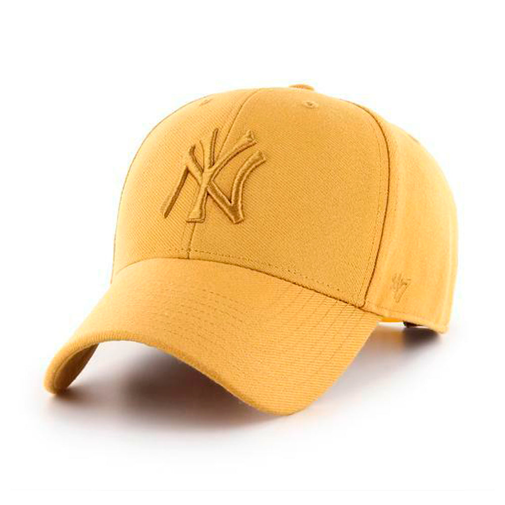 47 Brand MLB New York NY Yankees MVP Snapback Wheat Wheat Gold Yellow Guld Gul B-MVPSP17WBP-WEA