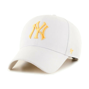 47 Brand NY New Era Yankees MVP Snapback White Gold Hvid Guld