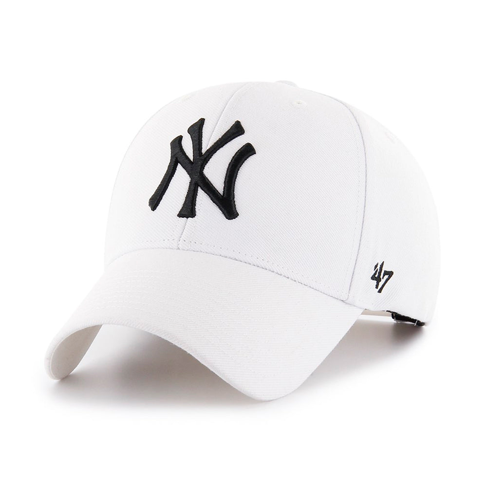 47 Brand NY Yankees MVP Snapback White Hvid