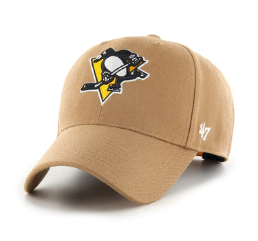 47 Brand NHL Pittsburgh Penguins MVP Snapback Camel Beige Khaki H-MVPSP15WBP-QL