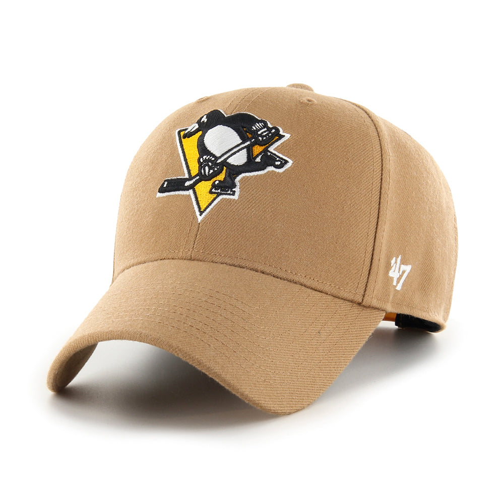 47 Brand NHL Pittsburgh Penguins MVP Snapback Camel Beige Khaki H-MVPSP15WBP-QL