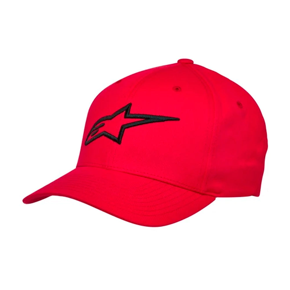 Alpinestars Ageless Curved Hat Flexfit Red Black Rød Sort