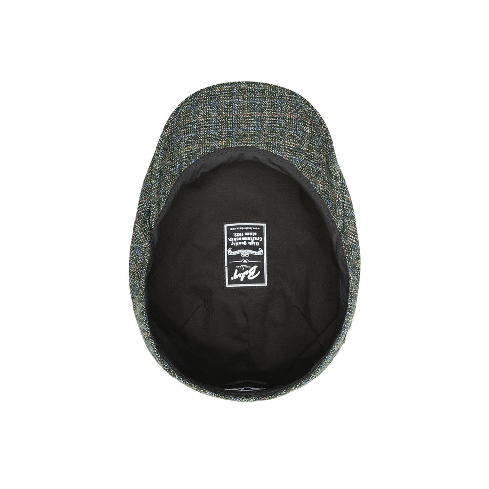 Bailey Patel Sixpence Flat Cap Forest Green 095-25534BH