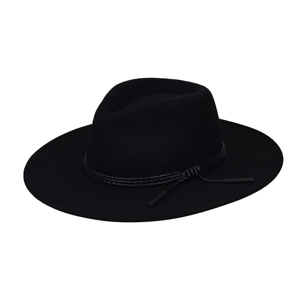 Bailey Piston Fedora Hat Black Sort 095-38350BH