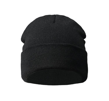Blank Beastie Fold Up Beanie Huer Black Sort ST2608 Beastie