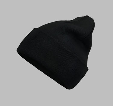 Blank Beastie Fold Up Beanie Huer Black Sort ST2608 Beastie