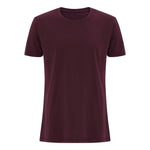 Blank Muscle Tee Fitted T-Shirt Burgundy Maroon Rød ST306