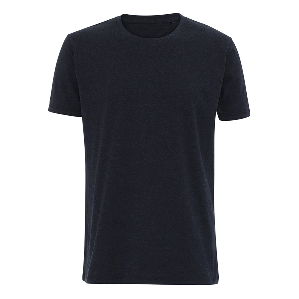 Blank Muscle Tee Fitted T-Shirt Heather Navy Blå ST306