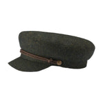 Brixton Fiddler Cap Sixpence Flat Cap Moss Olive Grøn 10772