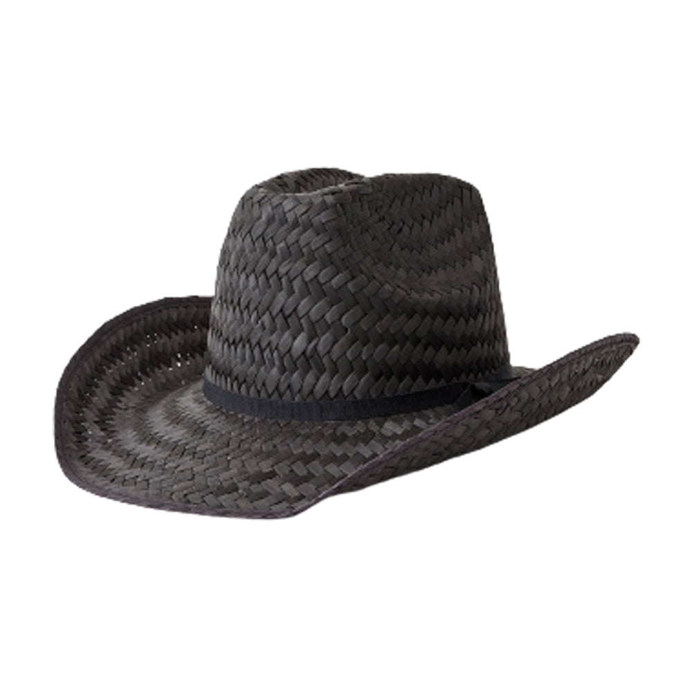 Brixton Houston Straw Cowboy Straw Hat Strå Hat Black Sort 11018 BLACK 