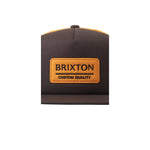 Brixton Palmer Proper MP Mesh Cap Trucker Snapback Brown Gold Brun Guld 11070 DGGOG