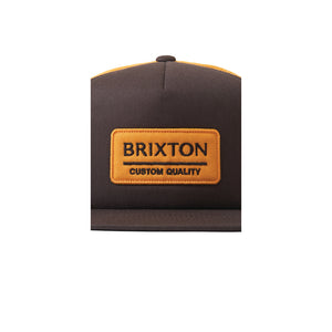 Brixton Palmer Proper MP Mesh Cap Trucker Snapback Brown Gold Brun Guld 11070 DGGOG