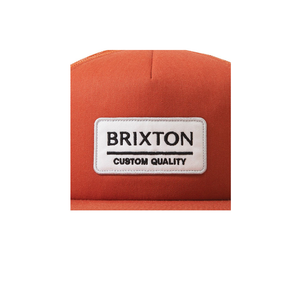 Brixton Palmer Proper MP Mesh Cap Trucker Snapback Rust Orange 11070 PHOPH