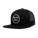 Brixton Wheeler Mesh Cap Trucker Snapback Black on Black Sort