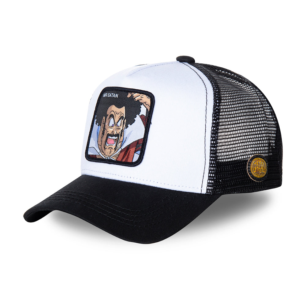 Capslab MR Satan Trucker Snapback Black White Sort Hvid