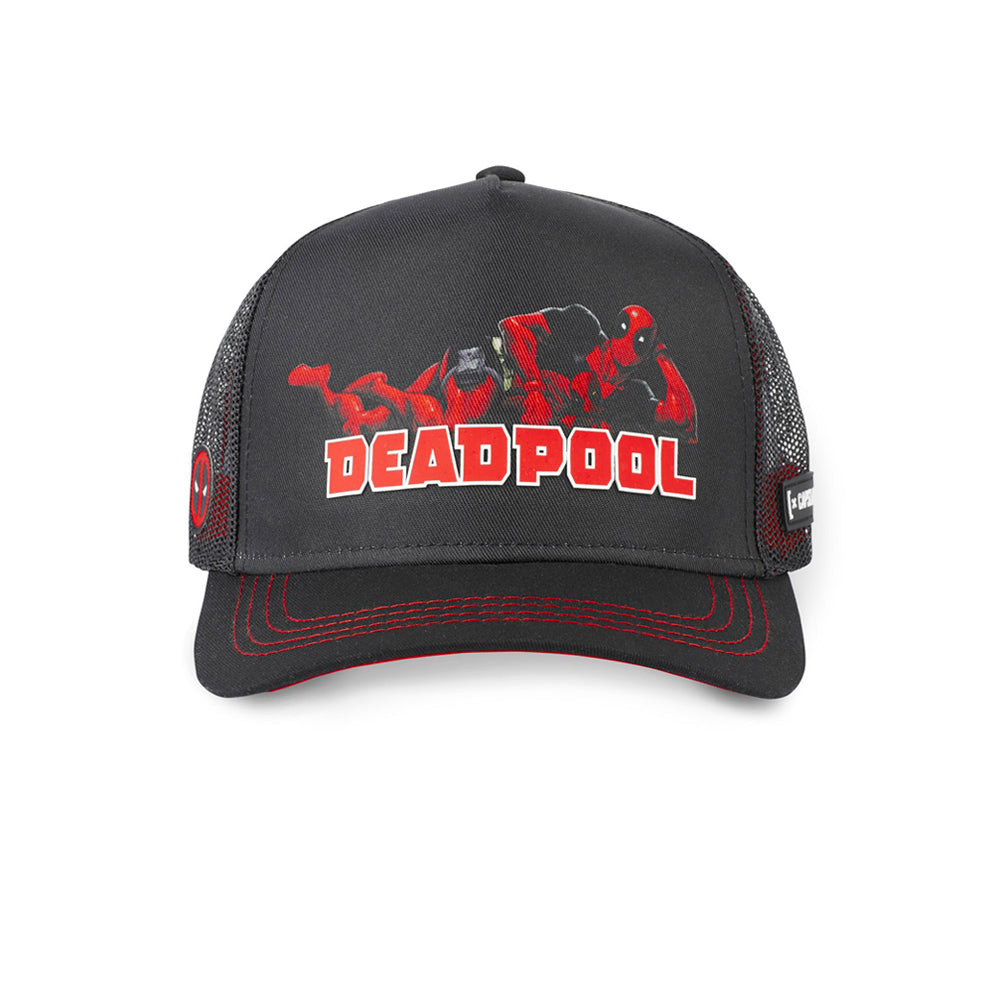 Capslab Marvel Deadpool Trucker Snapback Black Red Sort Rød CL/MAR4/1/DEA3