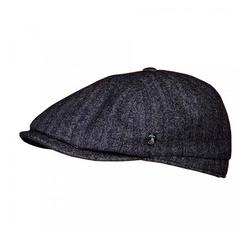 City Sport Sixpence Flat Cap M22 3259 Dark Grey Mørkegrå