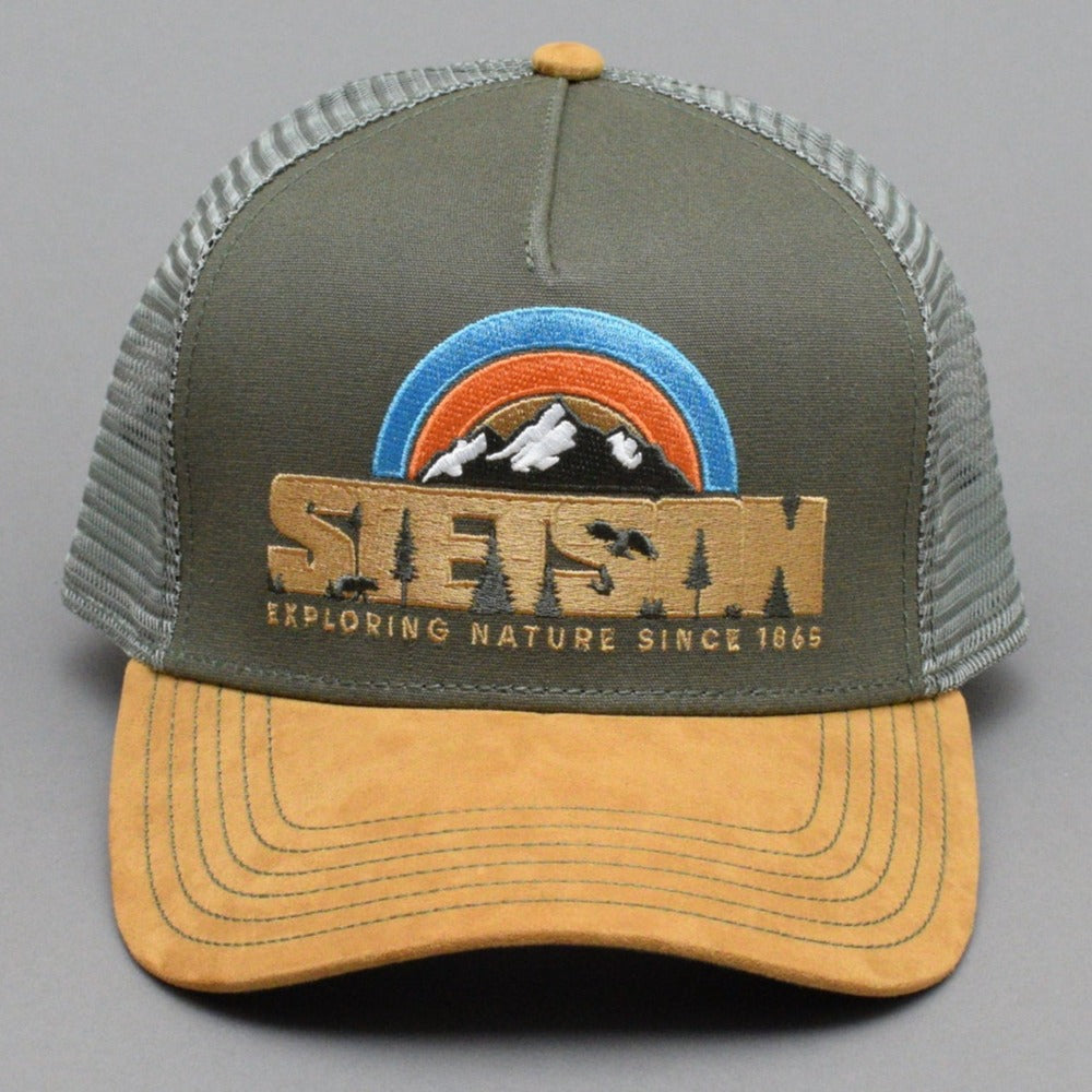 Stetson Hiking Trucker Snapback Black Brown Sort Brun 7756112-57