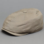 Stetson 6 Panel Cotton Twill Sixpence Flat Cap Taupe Grey Grå Beige 6641110-32