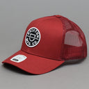 Brixton Crest X MP Mesh Cap Trucker Snapback Burgundy Burgundy Rød 10921 BUBUG