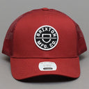 Brixton Crest X MP Mesh Cap Trucker Snapback Burgundy Burgundy Rød 10921 BUBUG