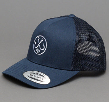 Ideal Fishing Badge Trucker Snapback Navy Blå