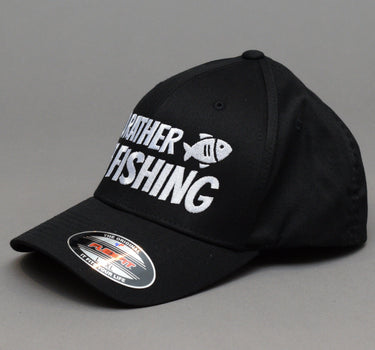 Ideal Id Rather Be Fishing Flexfit Black Black Sort Sort