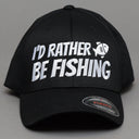 Ideal Id Rather Be Fishing Flexfit Black Black Sort Sort