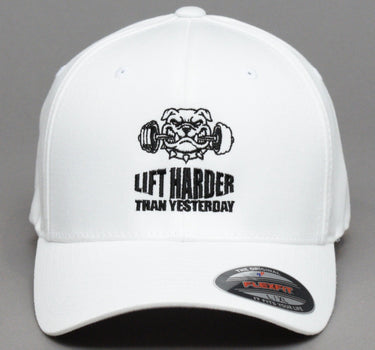 Ideal Lift Harder Than Yesterday Flexfit White Hvid