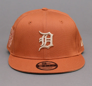 New Era MLB Detroit Tigers 9Fifty Side Patch Medium Snapback Medium Brown Beige Brun 60298845