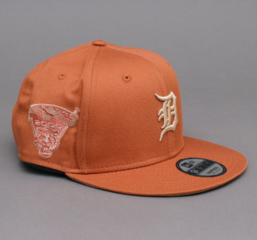 New Era MLB Detroit Tigers 9Fifty Side Patch Medium Snapback Medium Brown Beige Brun 60298845