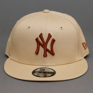 New Era New York NY Yankees 9Fifty Essential Snapback Cream Stone Orange Beige 60298732