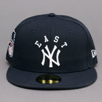 New Era New York NY Yankees 59Fifty Team League Fitted Navy White Blå Hvid 60298714