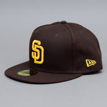 New Era MLB San Diego Padres 59Fifty Authentic Fitted Brown Brun 12593075