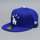 New Era MLB Los Angeles LA Dodgers 59Fifty Team League Fitted Blue White Blå Hvid 60298716 