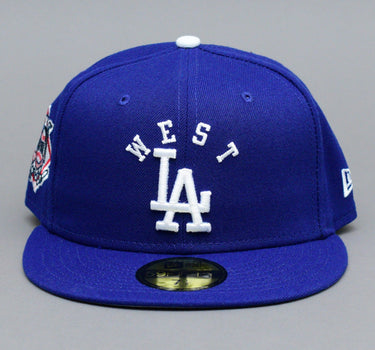 New Era MLB Los Angeles LA Dodgers 59Fifty Team League Fitted Blue White Blå Hvid 60298716 