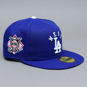 New Era MLB Los Angeles LA Dodgers 59Fifty Team League Fitted Blue White Blå Hvid 60298716 