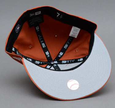 New Era MLB Oakland Athletics 59Fifty Essential Fitted Medium Brown White Brun Hvid 60298741