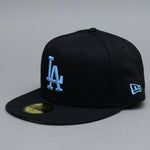 New Era MLB Los Angeles LA Dodgers 59Fifty Essential Fitted Black Blue Sort Blå 60298736