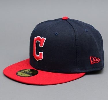New Era MLB Cleveland Guardians 59Fifty Authentic Performance Fitted Navy Red Blå Rød 60288651 