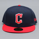 New Era MLB Cleveland Guardians 59Fifty Authentic Performance Fitted Navy Red Blå Rød 60288651 