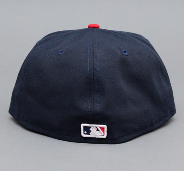 New Era MLB Cleveland Guardians 59Fifty Authentic Performance Fitted Navy Red Blå Rød 60288651 