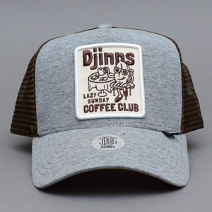 Djinns HFT Coffee Trucker Snapnack Heather Grey Brown Grå Brun 1004961 