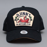 Djinns HFT DNC Do Nothing Club Sloth Trucker Snapback Black Sort 1004938