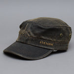 Stetson Datto Army Cap Adjustable Justerbar Brown Brun 7491102-6