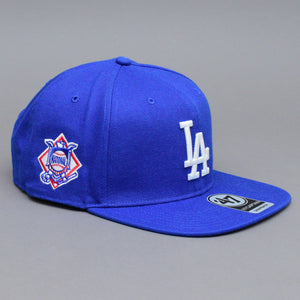 47 Brand MLB  Los Angeles LA Dodgers Sure Shot Captain Snapback Royal Blue White Blå Hvid B-SRS12WBP-RYC