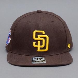 47 Brand MLB San Diego Padres Sure Shot Captain Snapback Brown Yellow Brun Gul B-SRS21WBP-BWA