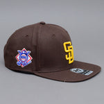 47 Brand MLB San Diego Padres Sure Shot Captain Snapback Brown Yellow Brun Gul B-SRS21WBP-BWA