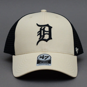 47 Brand MLB Detroit Tigers MVP Ballpark Trucker Snapback Natural Black Beige Sort B-BLMSH09GWP-NT